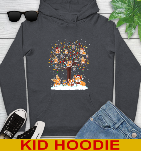 Corgi dog pet lover light christmas tree shirt 136