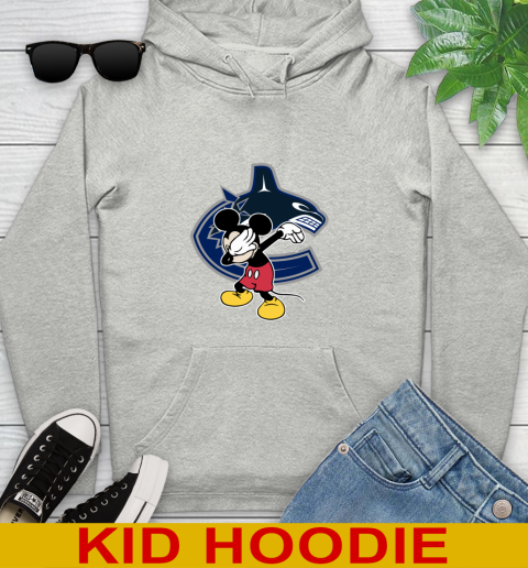 Vancouver Canucks NHL Hockey Dabbing Mickey Disney Sports Youth Hoodie