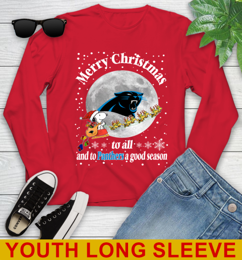 Carolina Panthers Merry Christmas To All And To Panthers A Good Season NFL Football Sports Youth Long Sleeve 11