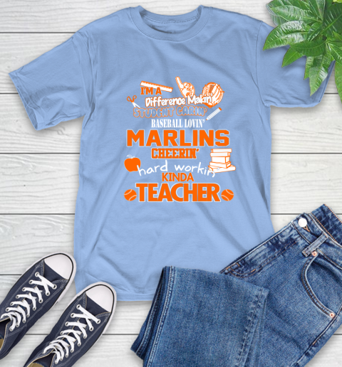 Milwaukee Brewers MLB I'm A Difference Making Student Caring Baseball Loving Kinda Teacher (2) T-Shirt 12