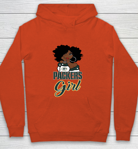 Green Bay Packers Girl NFL Youth Hoodie 4