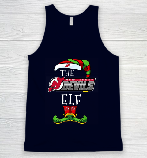 New Jersey Devils Christmas ELF Funny NHL Tank Top 2