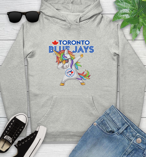 Toronto Blue Jays MLB Baseball Funny Unicorn Dabbing Sports Youth Hoodie