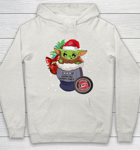Carolina Hurricanes Christmas Baby Yoda Star Wars Funny Happy NHL Hoodie 12