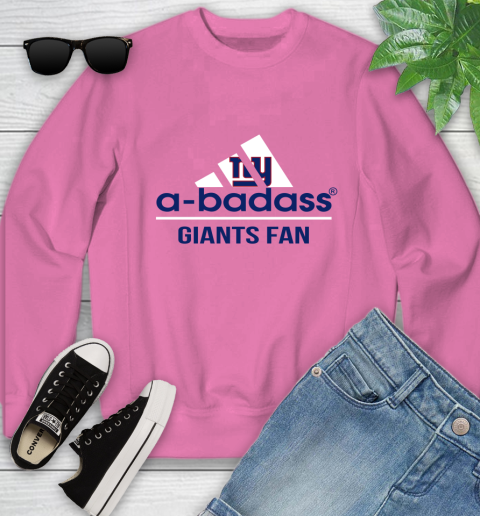 New York Giants NFL Football A Badass Adidas Adoring Fan Sports Youth Sweatshirt 6
