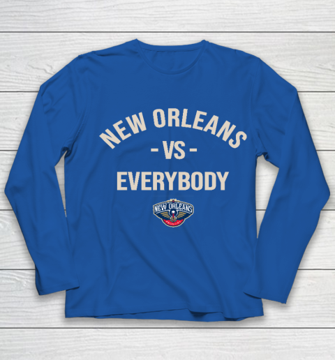 New Orleans Pelicans Vs Everybody Youth Long Sleeve 7