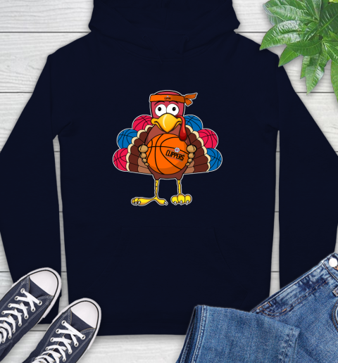 LA Clippers Turkey thanksgiving day Hoodie - Image 5