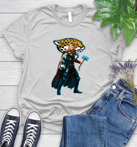 NFL Thor Avengers Endgame Football Jacksonville Jaguars Women's T-Shirt
