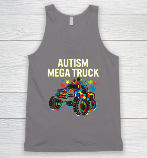 Autism Mega Truck Shirt Monster Truck Autism Awareness Tank Top 5