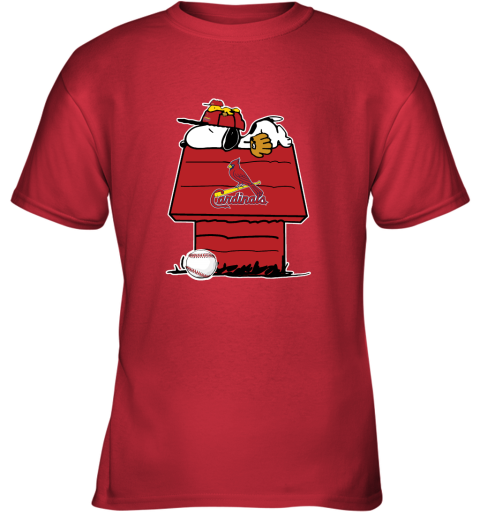 St Louis Cardinals Snoopy And Woodstock Resting Together MLB Youth T-Shirt 