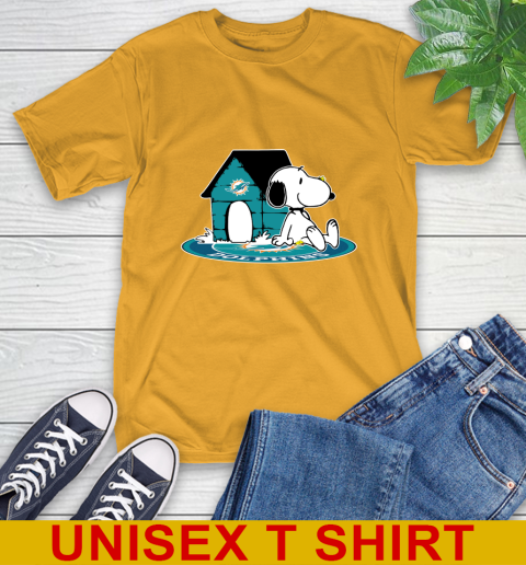 NFL Football Miami Dolphins Snoopy The Peanuts Movie Shirt T-Shirt 3