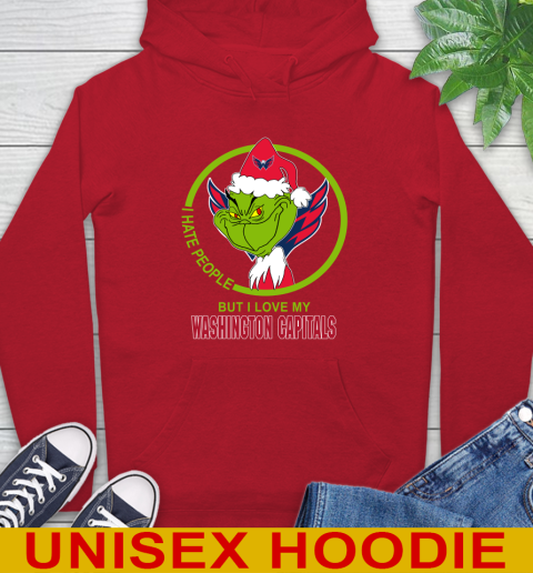 Washington Capitals NHL Christmas Grinch I Hate People But I Love My Favorite Hockey Team Hoodie 10