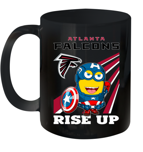 NFL Football Atlanta Falcons Captain America Marvel Avengers Minion Shirt Ceramic Mug 11oz