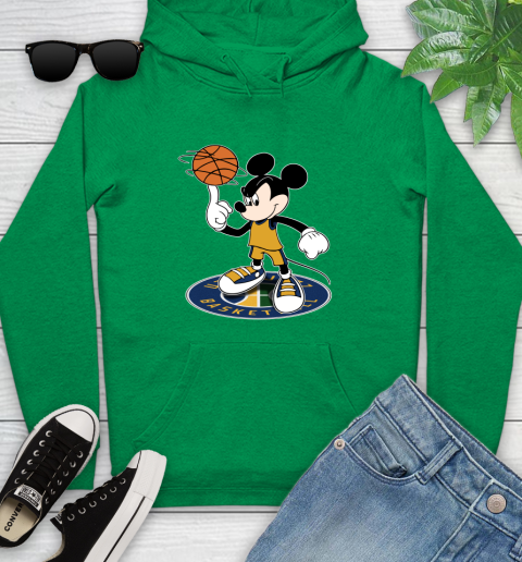 NBA Basketball Utah Jazz Cheerful Mickey Disney Shirt Youth Hoodie 7