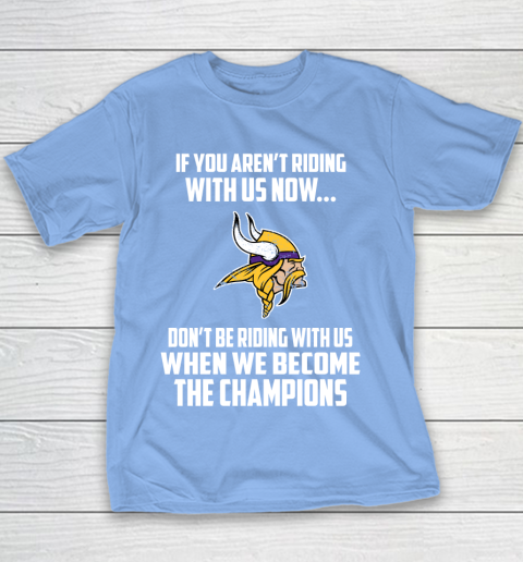 NFL Minnesota Vikings Football We Become The Champions Youth T-Shirt 8