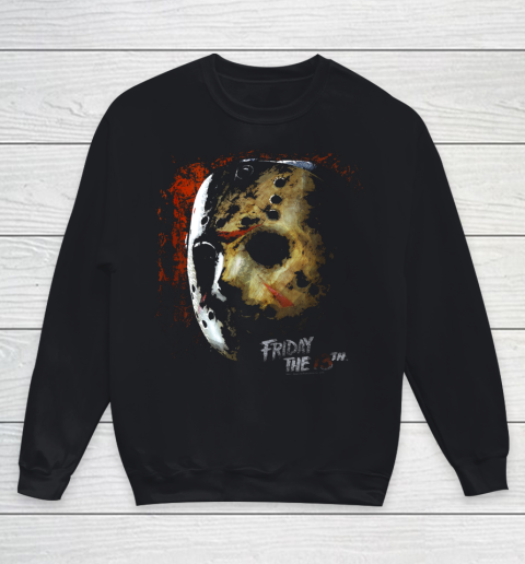 Friday the 13th Mask of Death Halloween Horror Youth Sweatshirt