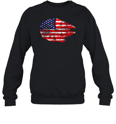 Star Wars The Millennium Falcon American Flag Sweatshirt