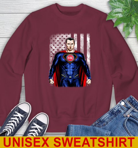 NBA Basketball Detroit Pistons Superman DC Shirt Sweatshirt 7 NBA Basketball Detroit Pistons Superman DC Shirt Sweatshirt - Image 7