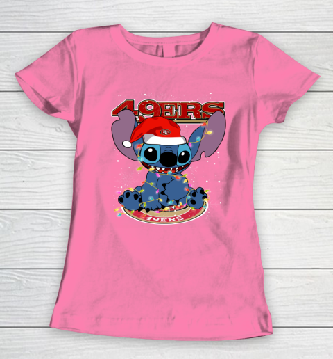 San Francisco 49ers NFL Football noel stitch Christmas Women's T-Shirt 9