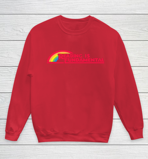 Reading Rainbow t shirt Reading is Fundamental Gay Rainbow Youth Sweatshirt 4