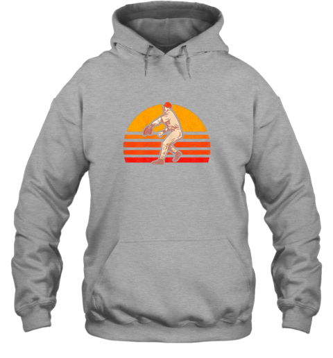 2z9y retro vintage baseball pitcher gift baseball lover hoodie 23 front sport grey