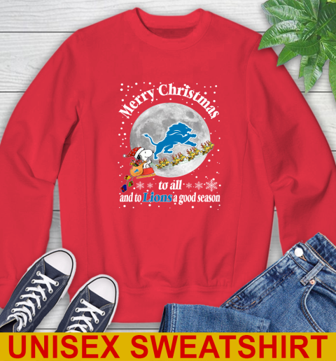 Detroit Lions Merry Christmas To All And To Lions A Good Season NFL Football Sports Sweatshirt 12