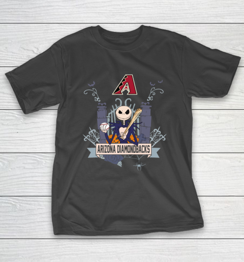 MLB Arizona Diamondbacks Baseball Jack Skellington Halloween T-Shirt