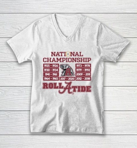 National Championship Alabama Crimson Tide 2020 V-Neck T-Shirt