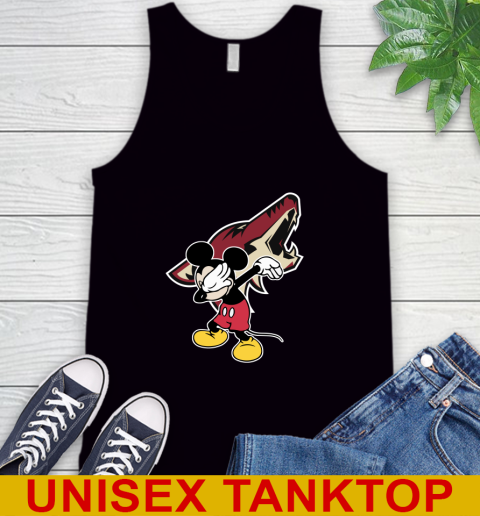 Arizona Coyotes NHL Hockey Dabbing Mickey Disney Sports Tank Top 2