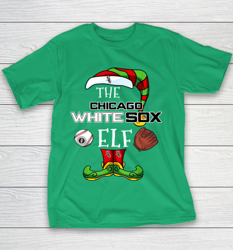 Chicago White Sox Christmas ELF Funny MLB Youth T-Shirt 3