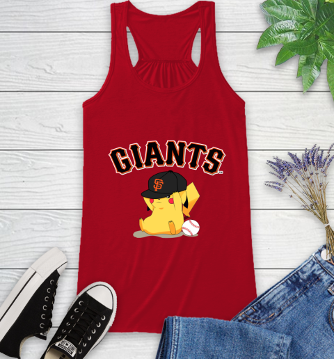 MLB Pikachu Baseball Sports San Francisco Giants Racerback Tank 6