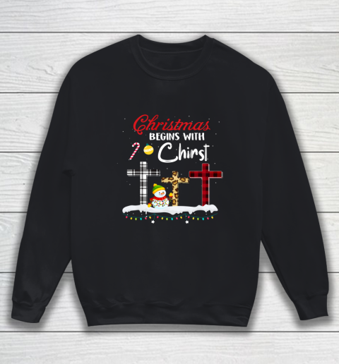 Ph Christmas Begins With Christ Costume Christian Sweatshirt