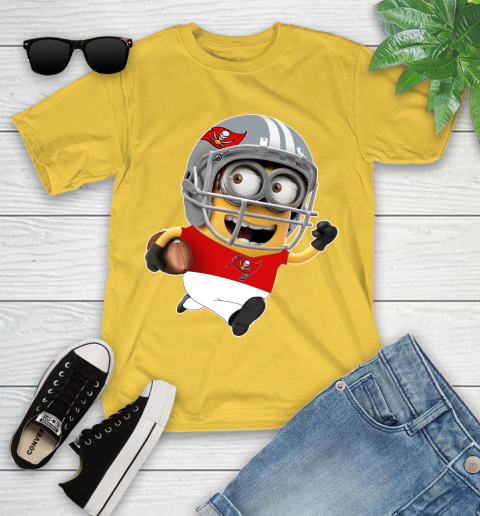 NFL Tampa Bay Buccaneers Minions Disney Football Sports Youth T-Shirt 8