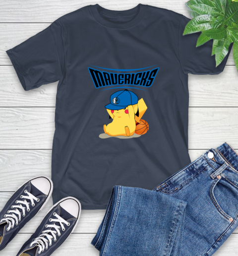 NBA Pikachu Basketball Sports Dallas Mavericks T-Shirt 4
