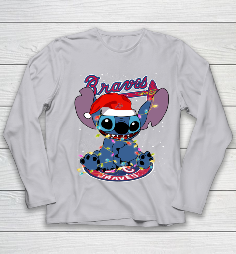 Atlanta Braves MLB noel stitch Baseball Christmas Youth Long Sleeve 3