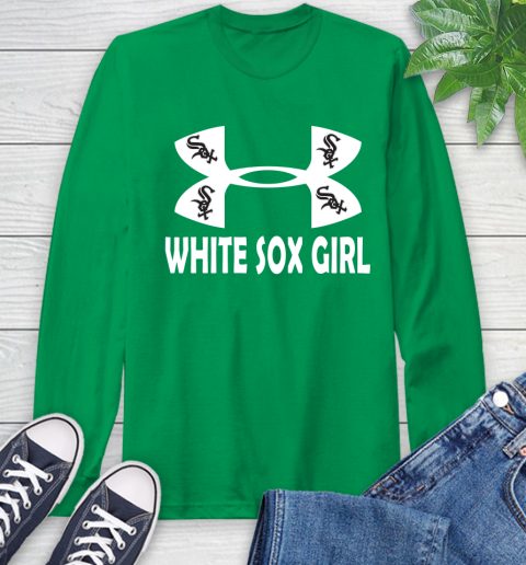 MLB Chicago White Sox Girl Under Armour Baseball Sports Long Sleeve T-Shirt 8