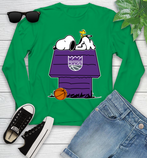 Sacramento Kings NBA Basketball Snoopy Woodstock The Peanuts Movie Youth Long Sleeve 6