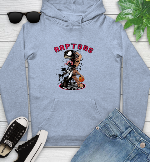 NBA Toronto Raptors Basketball Venom Groot Guardians Of The Galaxy Youth Hoodie 10