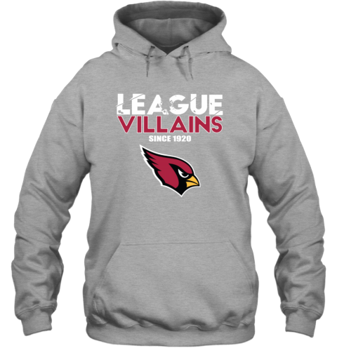 League Villains Since 1920 Arizona Cardinals Hoodie j6yl league villains since 1920 arizona cardinals hoodie 23 front sport grey