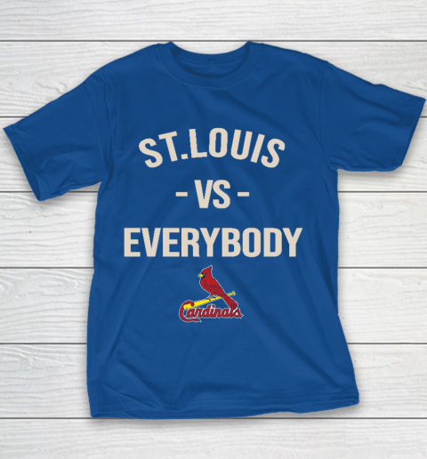St.Louis Cardinals Vs Everybody Youth T-Shirt 6