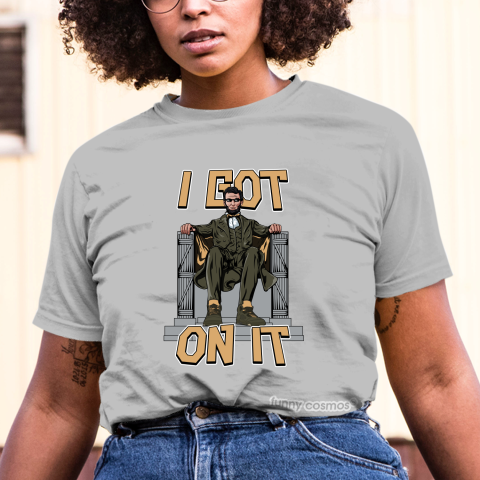 Air Jordan 5 Take Flight Matching Sneaker Shirt Lincoln I Got On It Gold and Vachetta Tan Sneaker Shirt