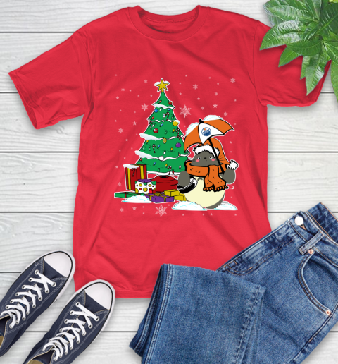 Edmonton Oilers NHL Hockey Cute Tonari No Totoro Christmas Sports T-Shirt 11