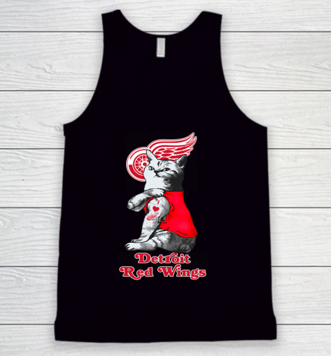 NHL My Cat Loves Detroit Red Wings Hockey Tank Top
