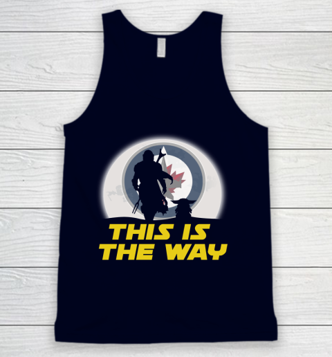 Winnipeg Jets NHL Ice Hockey Star Wars Yoda And Mandalorian This Is The Way Tank Top 2