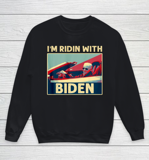I'm Riding With Joe Biden Youth Sweatshirt