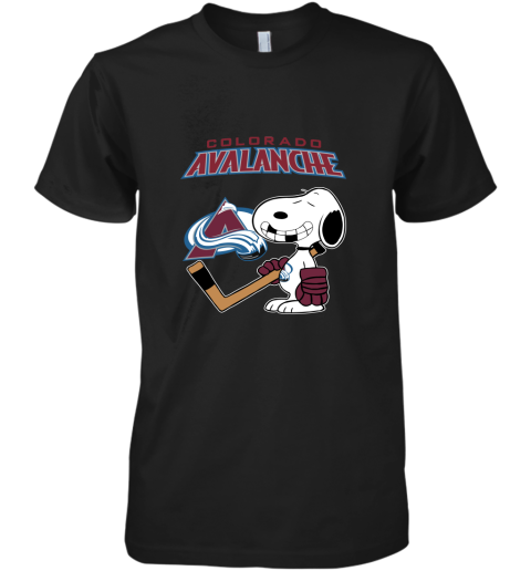 Colorado Avalanche Ice Hockey Broken Teeth Snoopy NHL Premium Men's T-Shirt