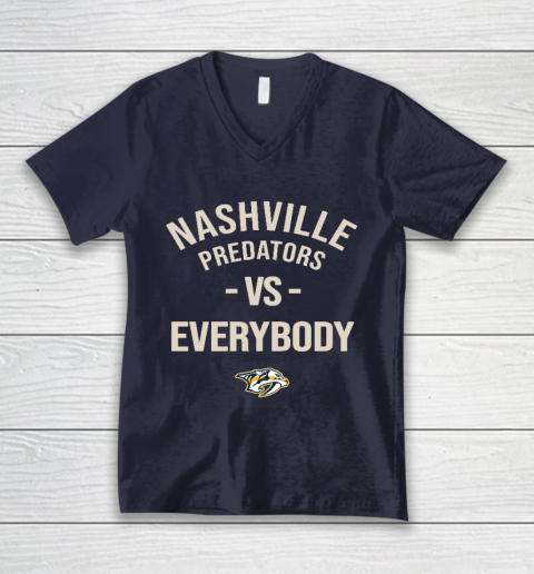 Nashville Predators Vs Everybody V-Neck T-Shirt 2