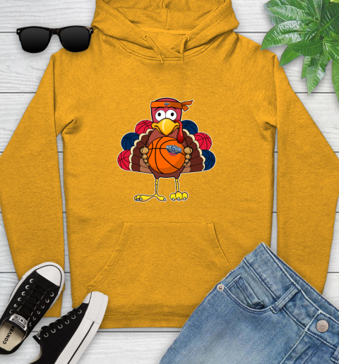 New Orleans Pelicans Turkey thanksgiving day Youth Hoodie 3