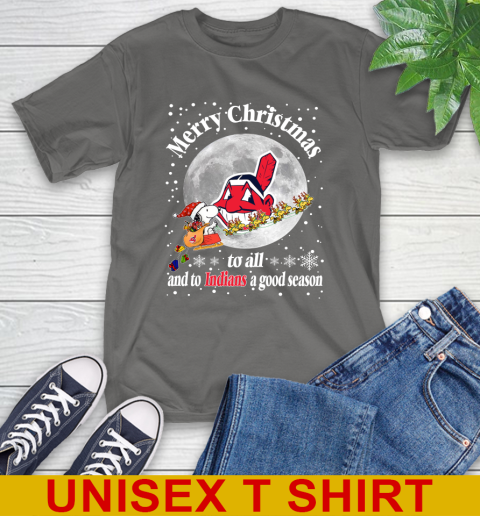 Cleveland Indians Merry Christmas To All And To Indians A Good Season MLB Baseball Sports T-Shirt 10