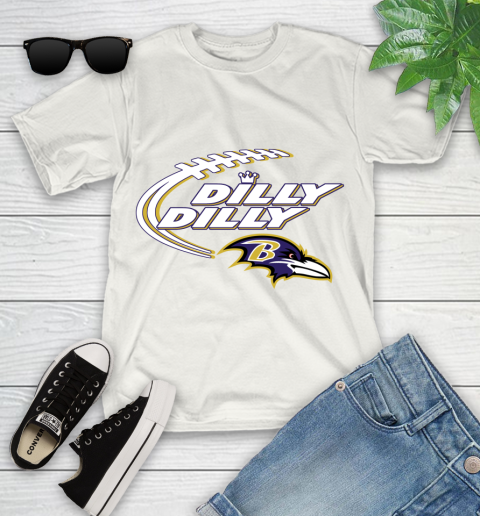 NFL Baltimore Ravens Dilly Dilly Football Sports Youth T-Shirt